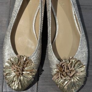Michael Kors Gold Flats